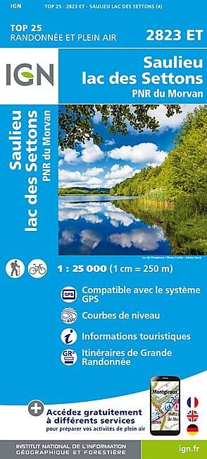IGN - TOP25 2823ET SAULIEU 1 25 000