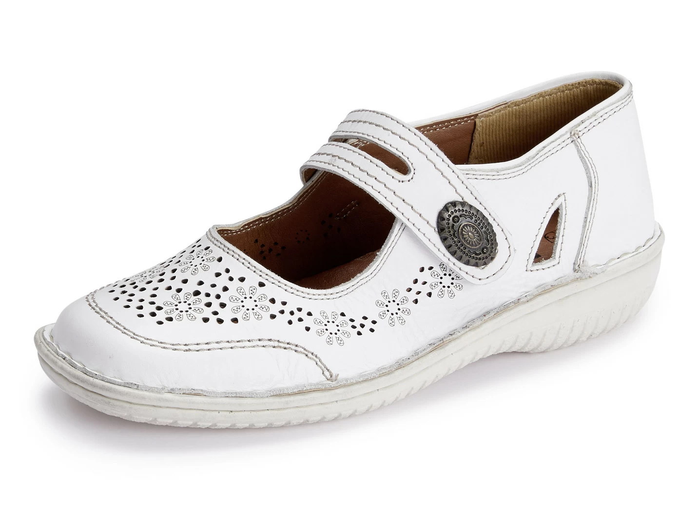 ELENA EDEN Slipper mit dekorativer Klettspange