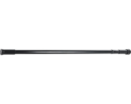 MSV douchegordijnstang 70-120 cm roestvrij staal zwart 143600