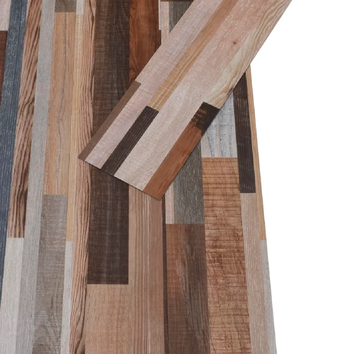 vidaXL Planches de plancher PVC - Multicolore