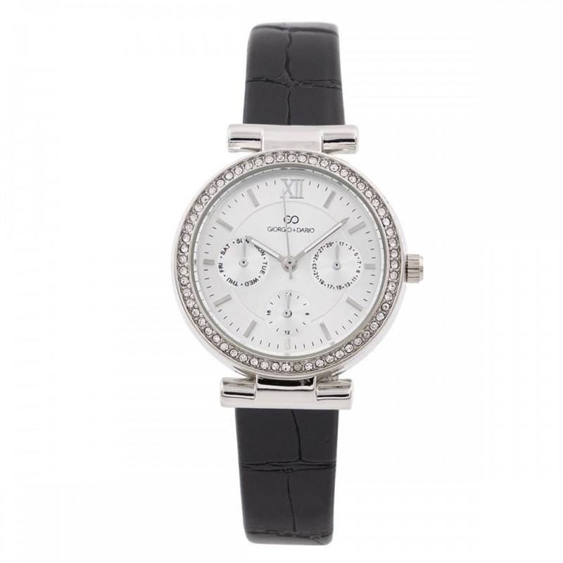 Montre Femme GIORGIO bracelet Cuir Noir