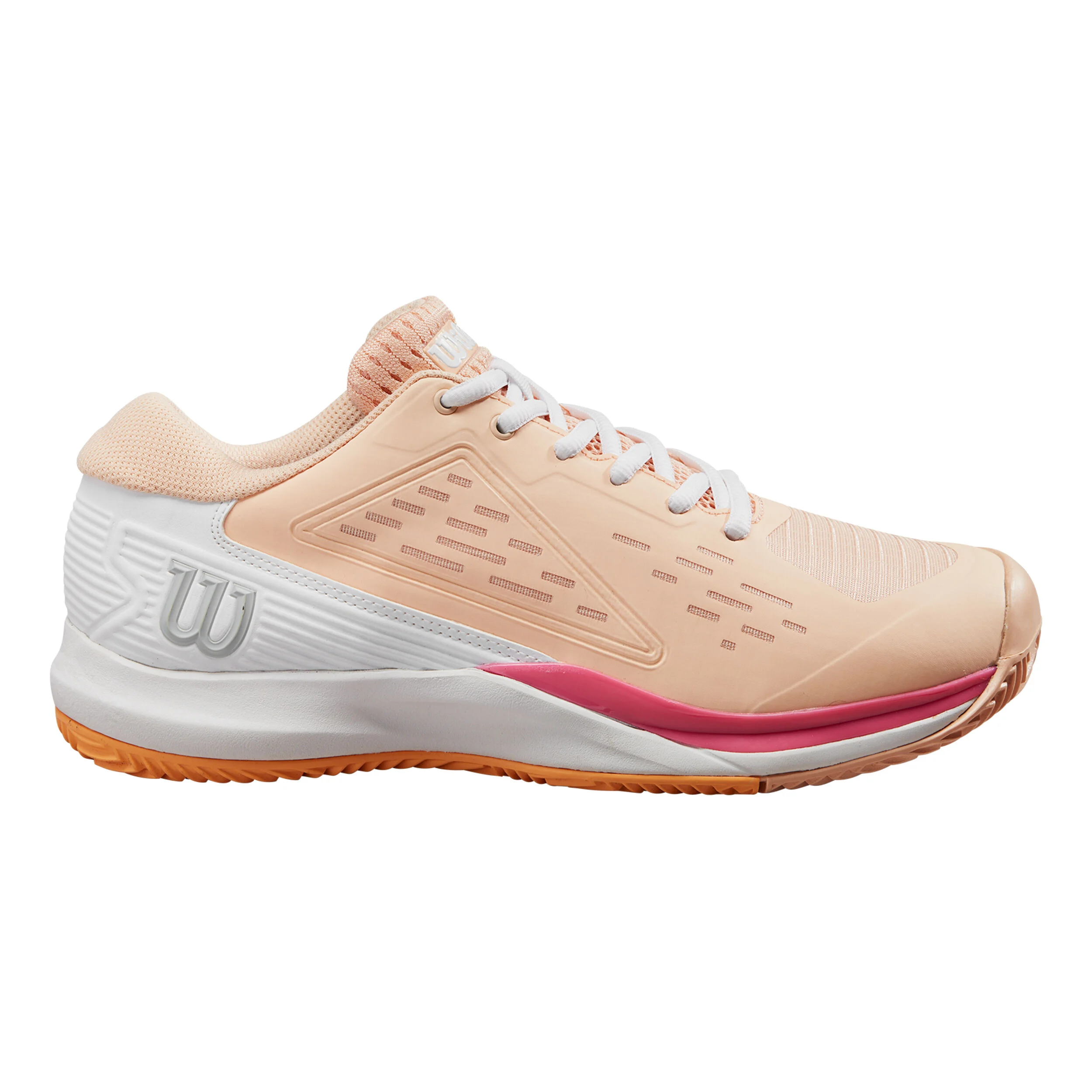 Wilson Rush Pro ACE CLY Chaussure Terre Battue Femmes - Abricot, Blanc