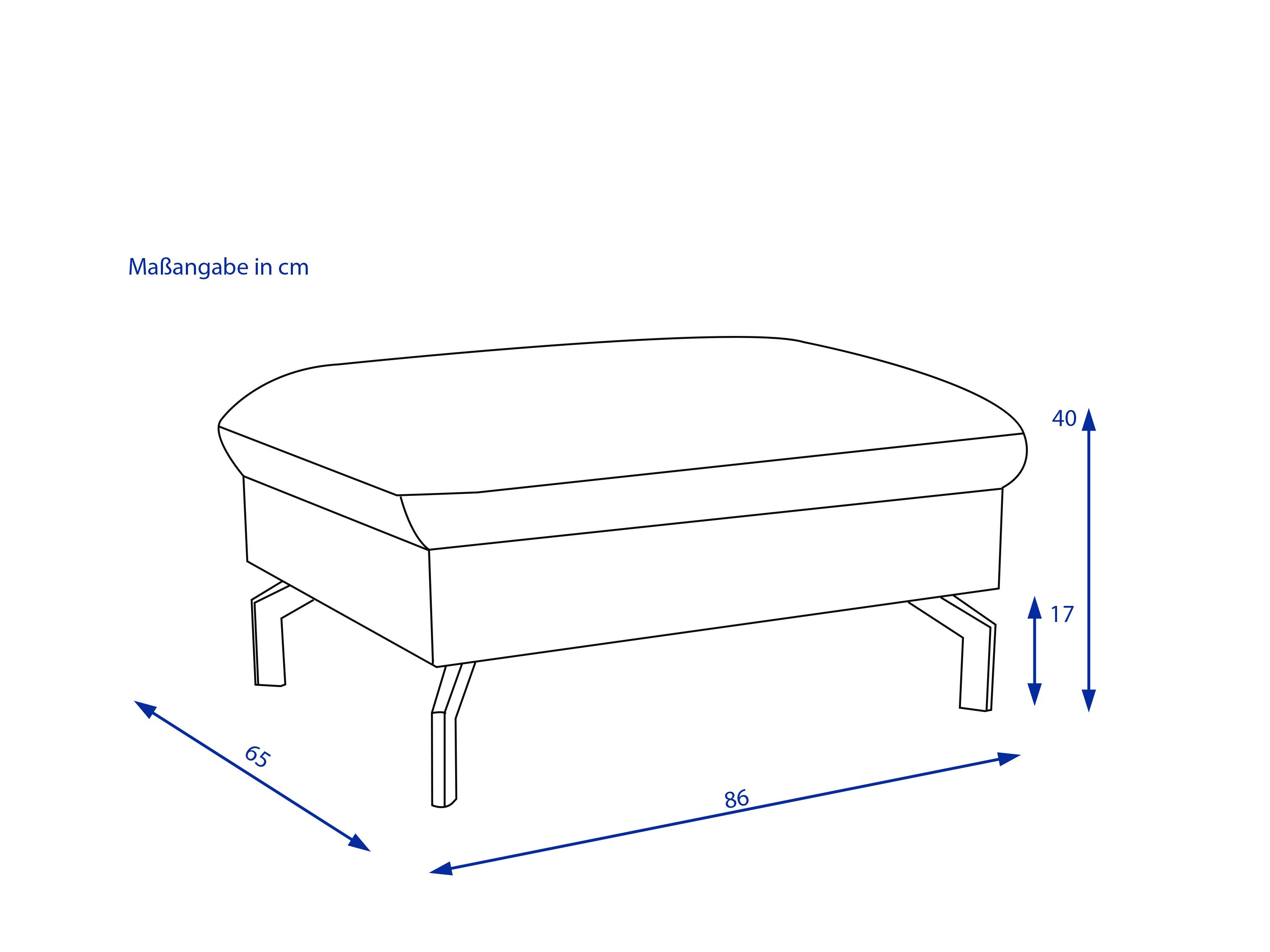 XL-Hocker SYSTEMPOLSTER ZELDA SMOKE