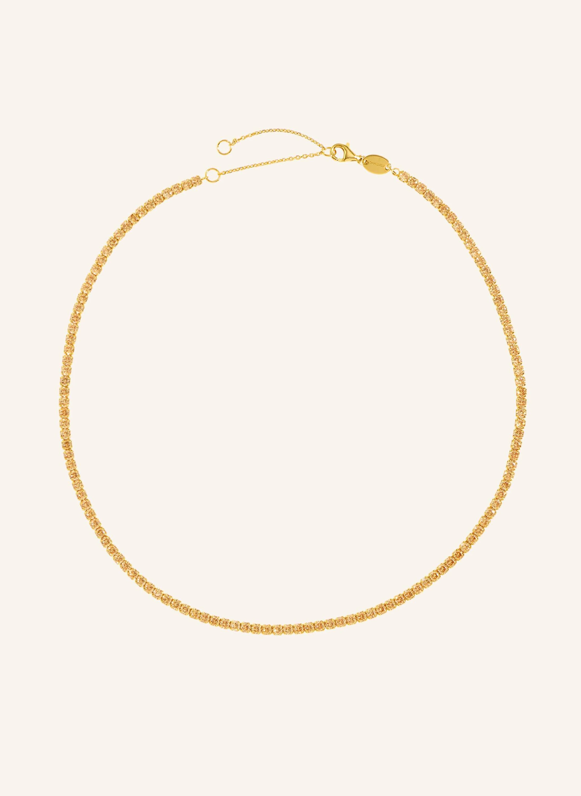 OHH LUILU Halskette TENNIS CHOKER PASTEL SUNSET by GLAMBOU