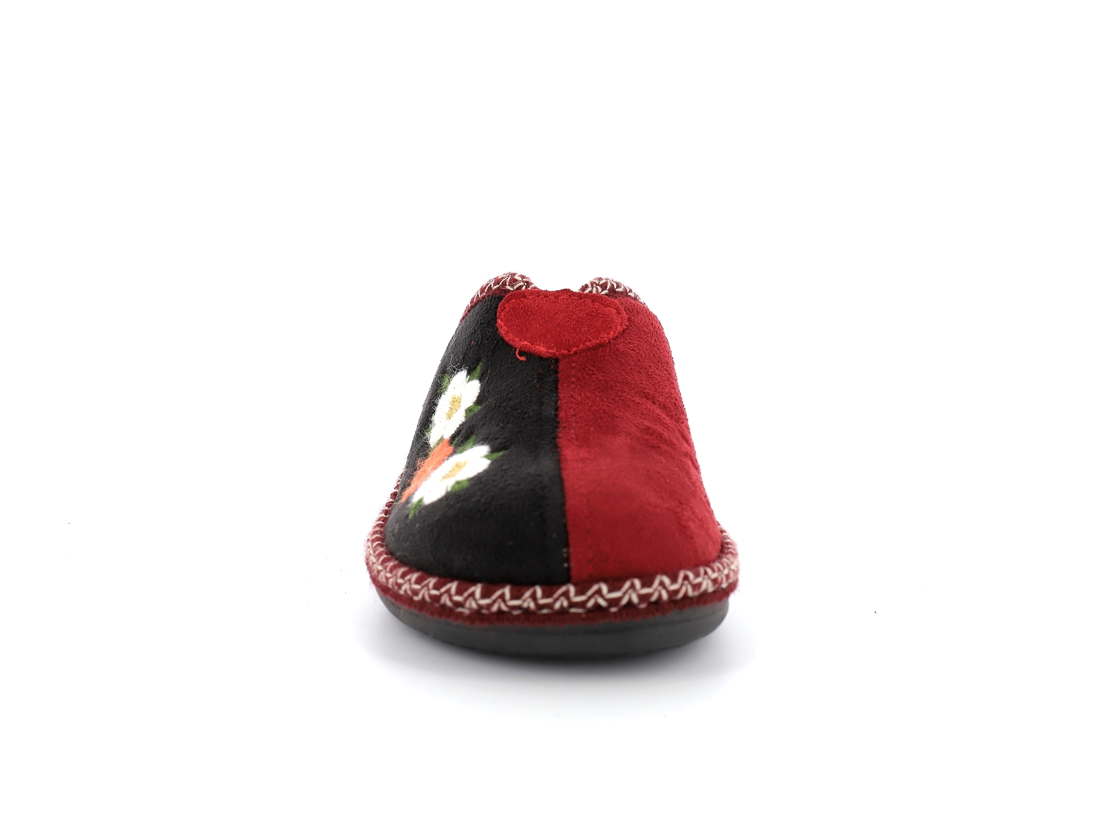 S brand-ASHLEY 3 Textile Noir Bordeaux