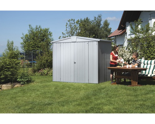 Biohort Europa tuinhuis, maat 3, 244 x 156 cm, zilver-metallic