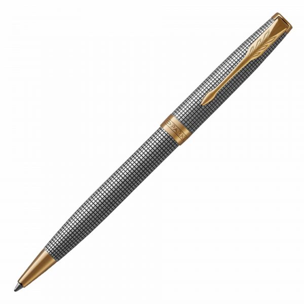 Parker Esferográfica Sonnet Ciselé Silver Gt Azul