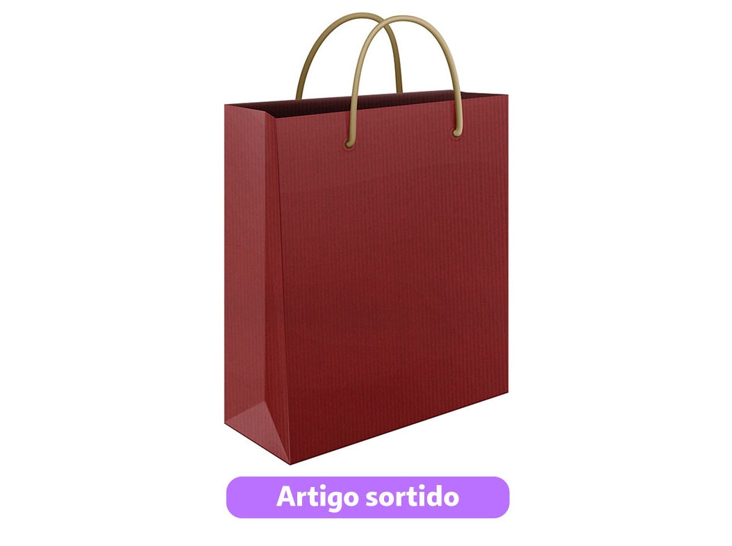 SACO PAPEL KRAFT MITOS XL 45X48X17CM CORES SORTIDAS