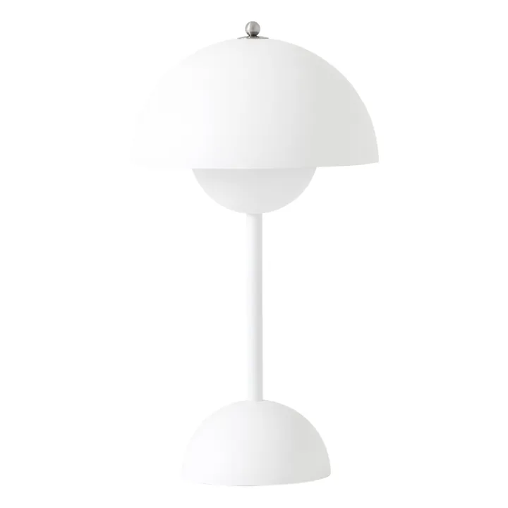 & Tradition Lampe à poser portative Flowerpot VP9, Verner Panton | Blanc