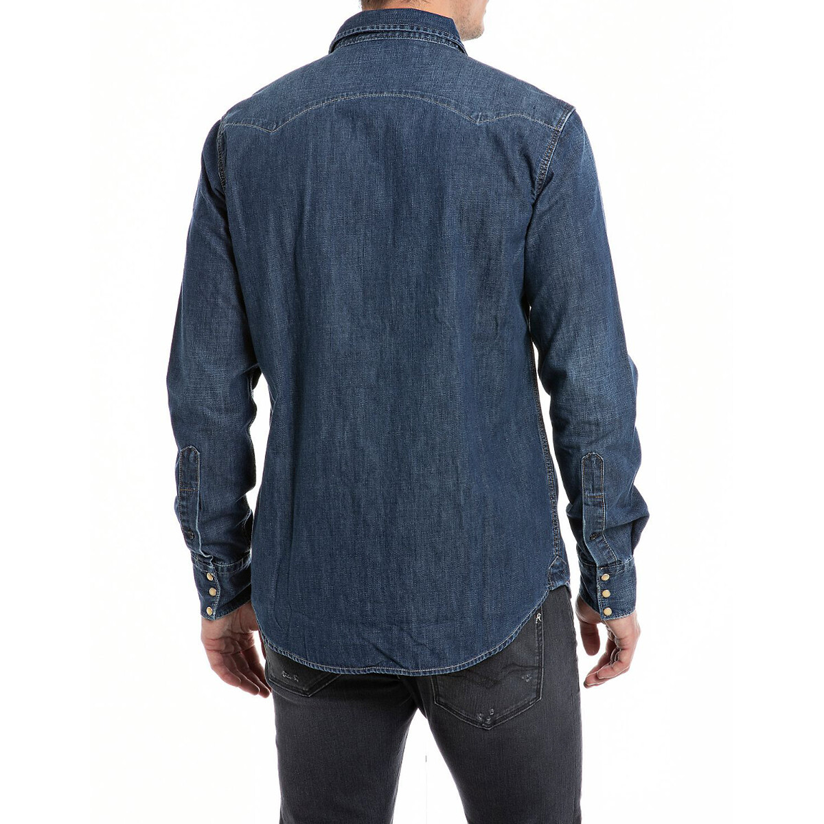 REPLAY<br>Camisa jeans reta
