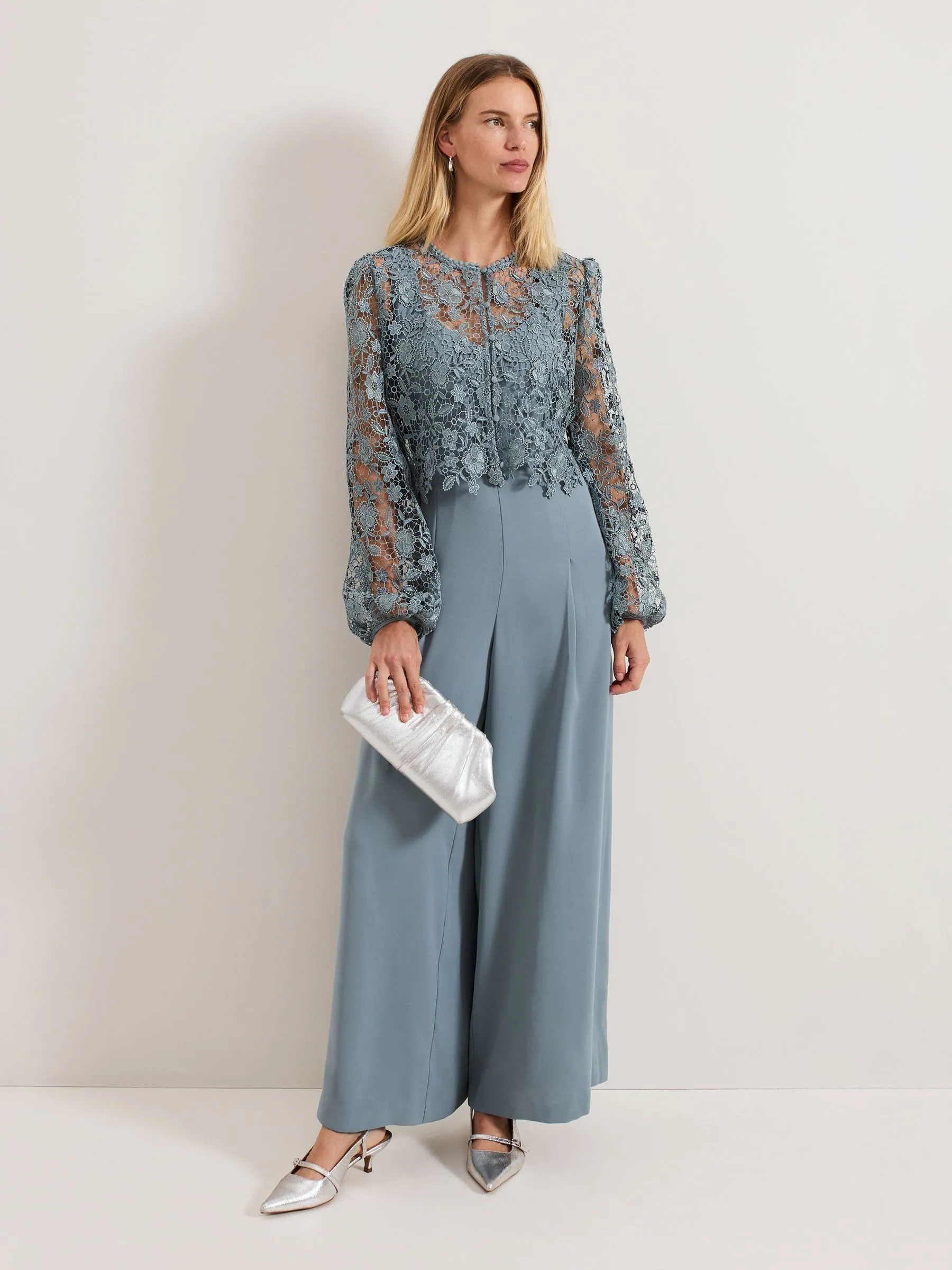 Phase Eight Vanessa Lace Bodice Jumpsuit