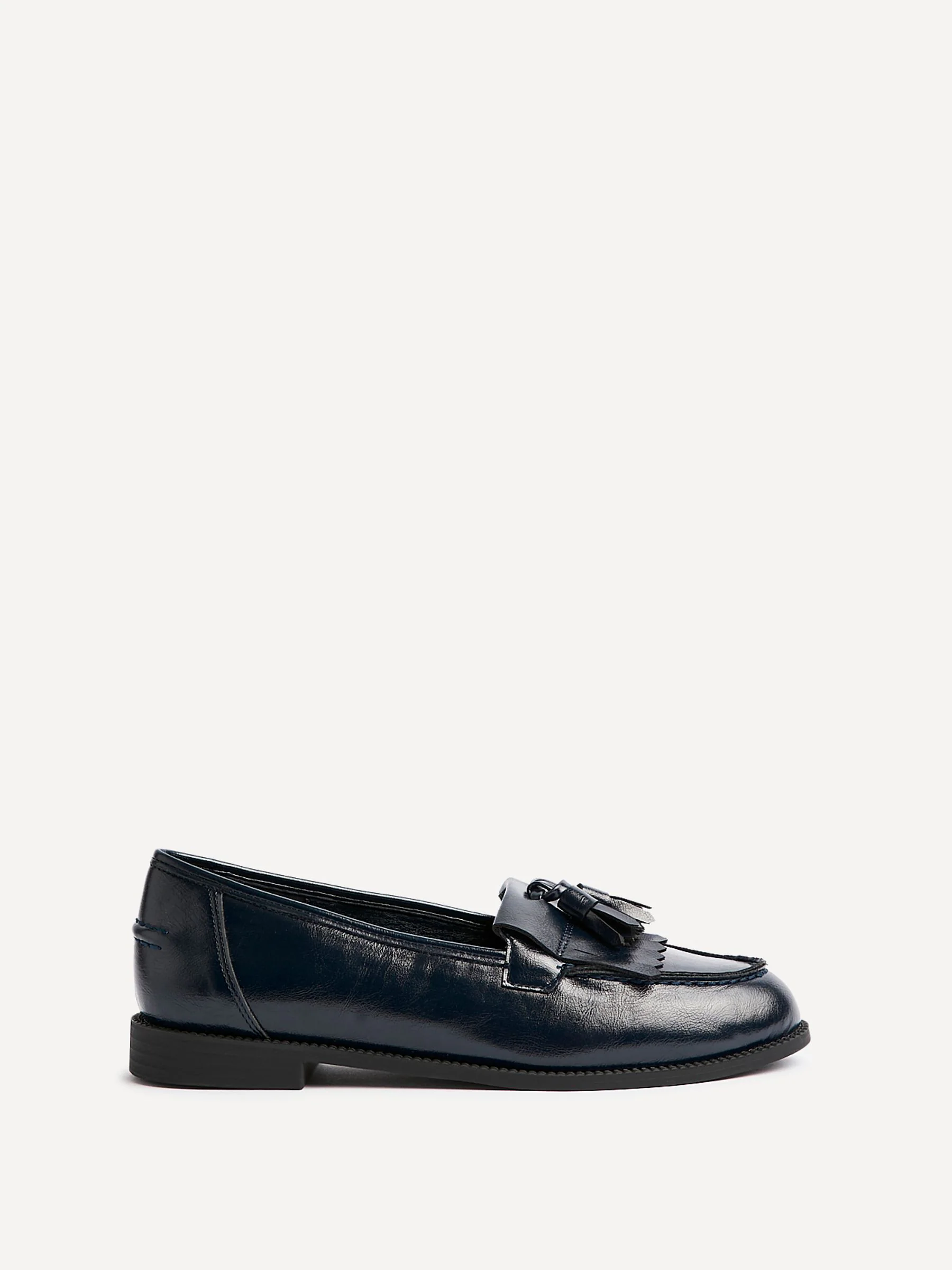 Blauw - Linzi Rosemary klassieke instaploafers met kwastjes