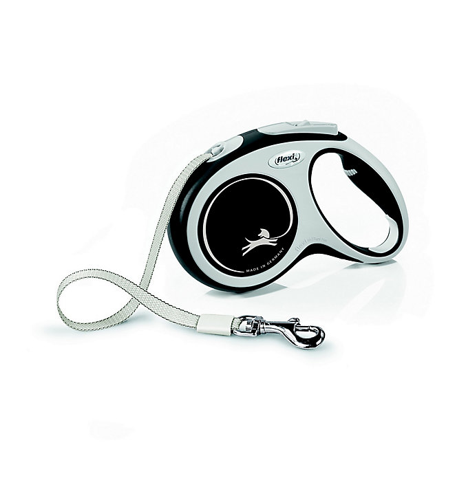 Laisse à enrouleur Flexi M L.5 m noir