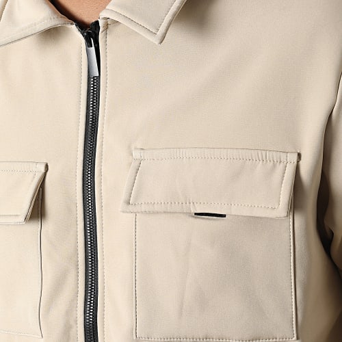 Veste Zippée E368 Beige