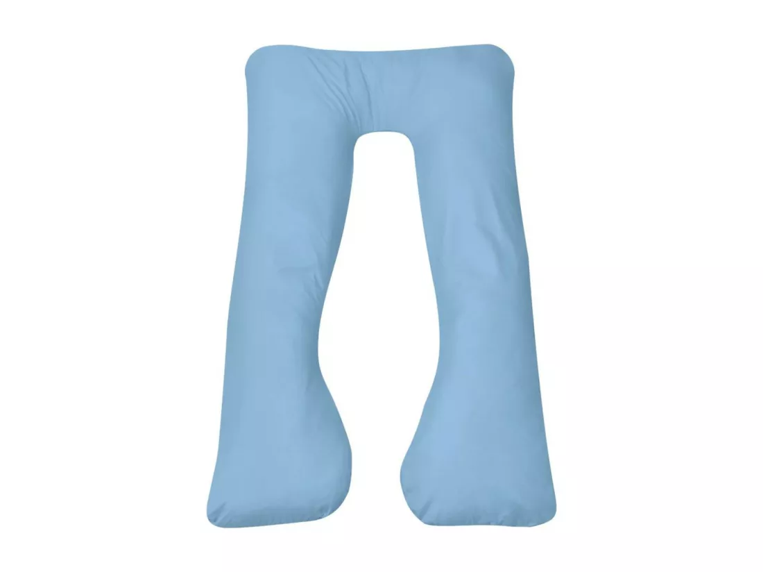 Coussin de grossesse 90x145 Bleu clair