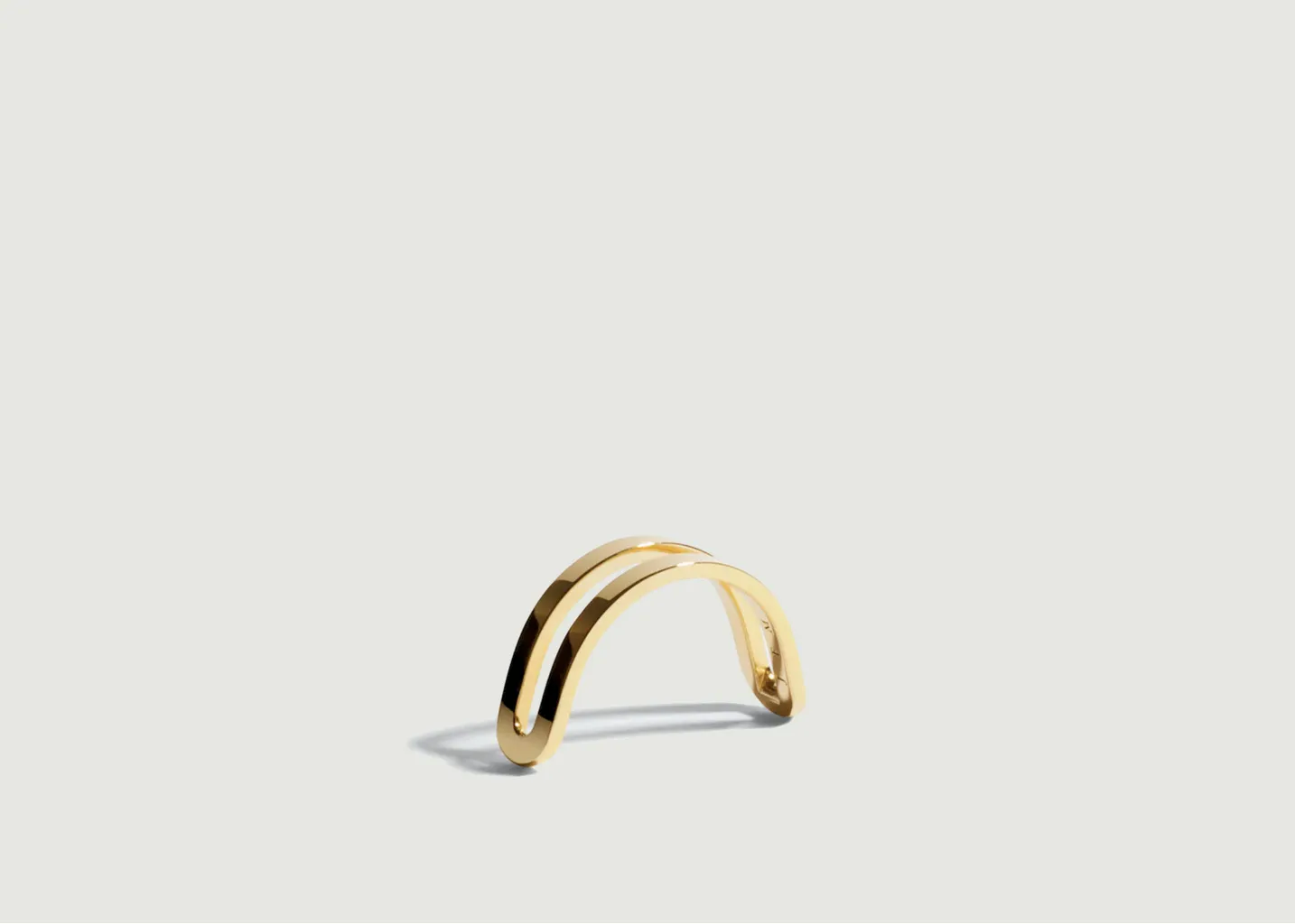 Bague Étreintes poli brillant et godronnée JEM