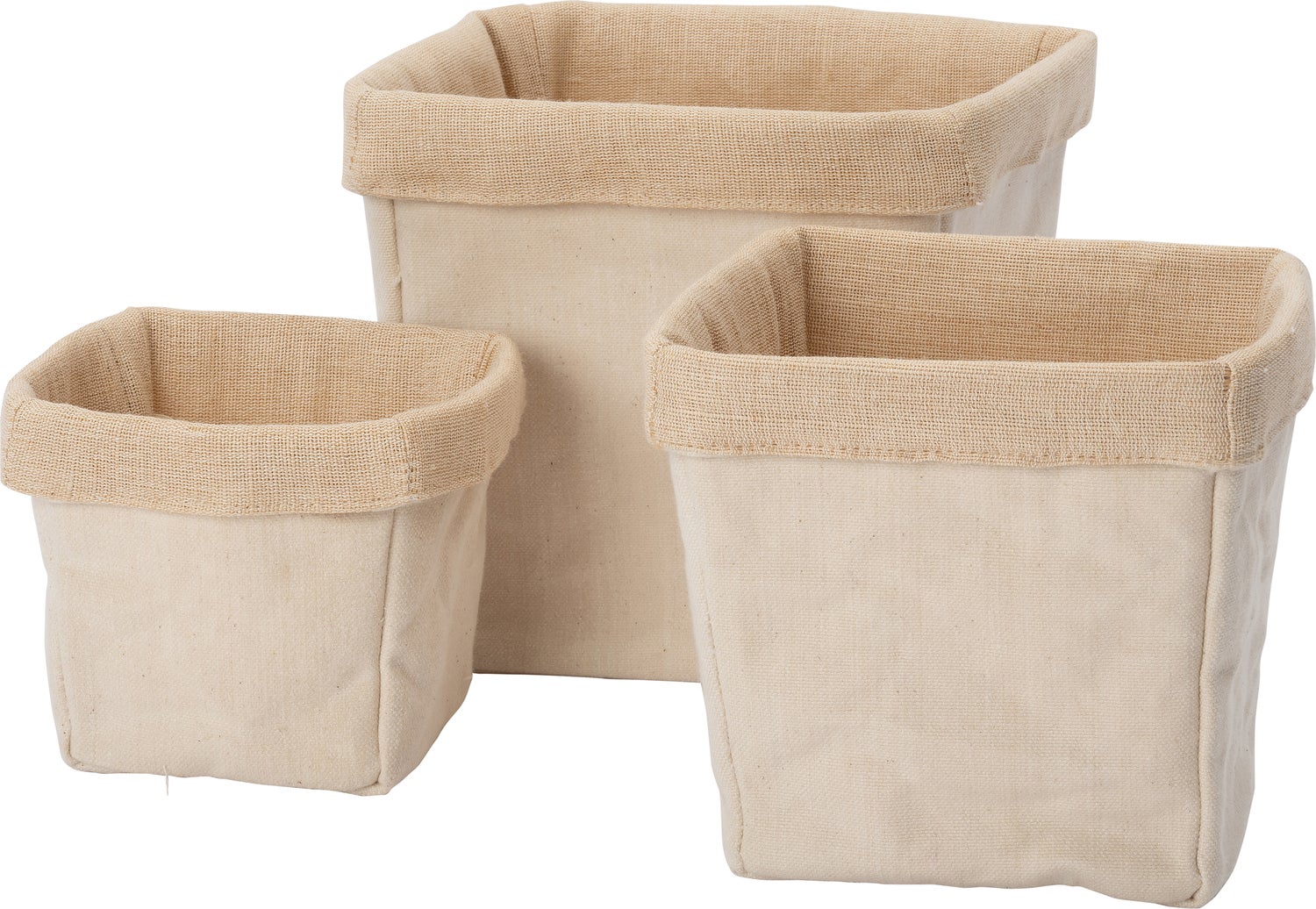 Intratuin opbergmand Linda beige 19 x 19 x 20 cm