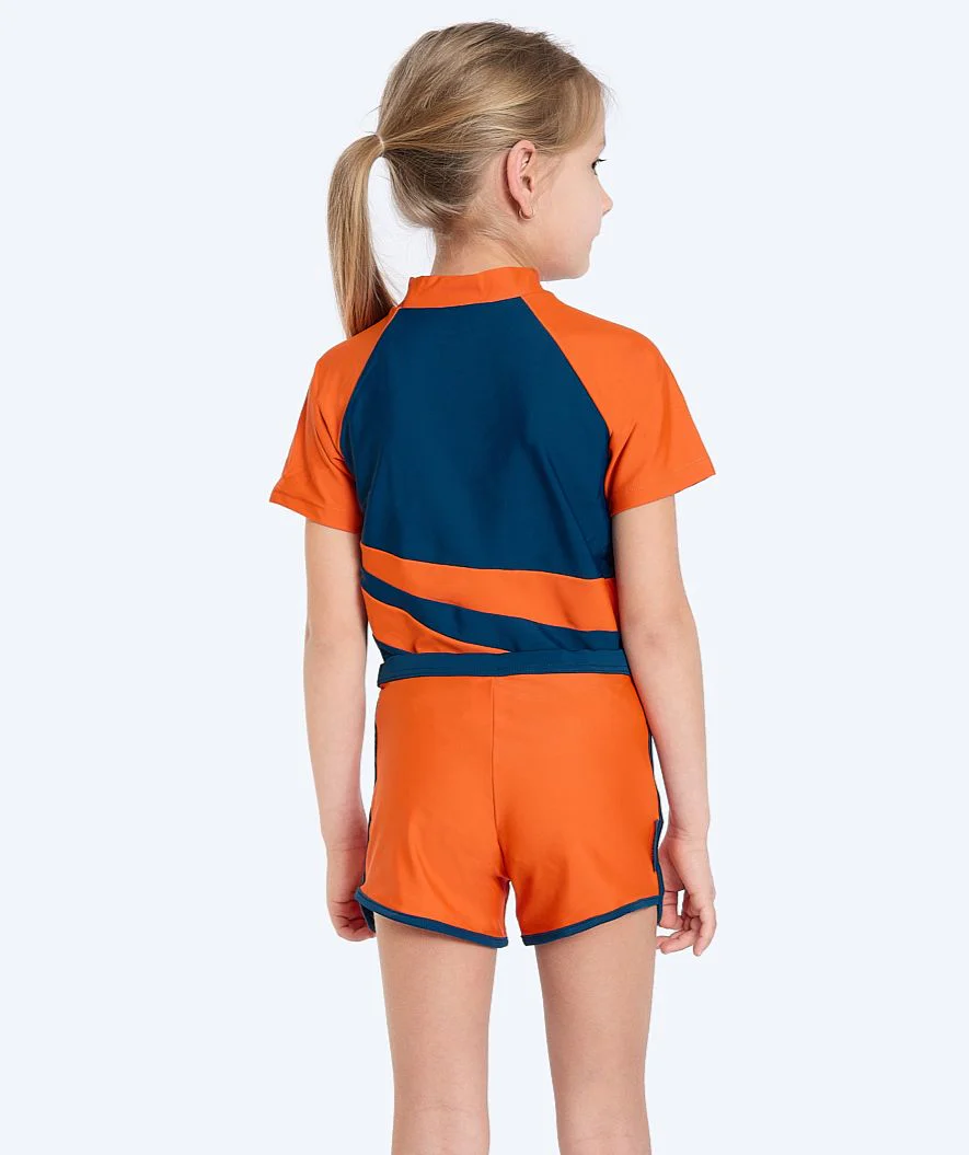 Watery UV-badeshorts til børn - Manami - Orange/blå