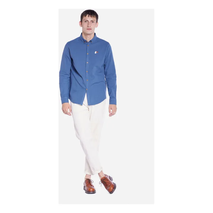 Olow Chemise Classic Goosy Coton Bio | Bleu