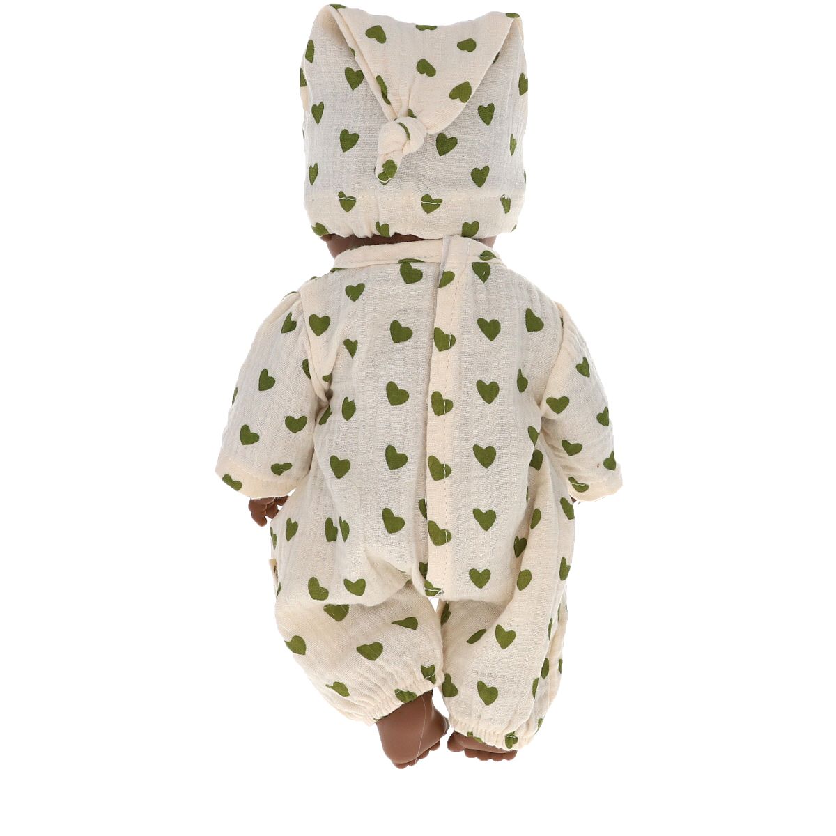 Poupée Gaston pyjama cœurs - Bébé Highland Frisette