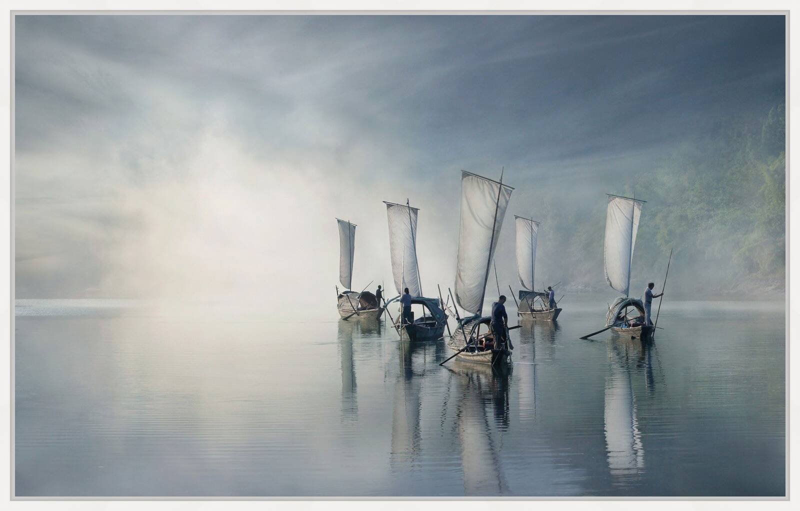 On the river by Vladimir Proshin - Limited Edition. Edition of: 100. Signed.