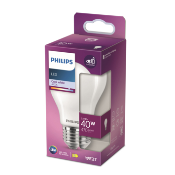 Philips LED peer E27 3,4W wit mat niet dimbaar