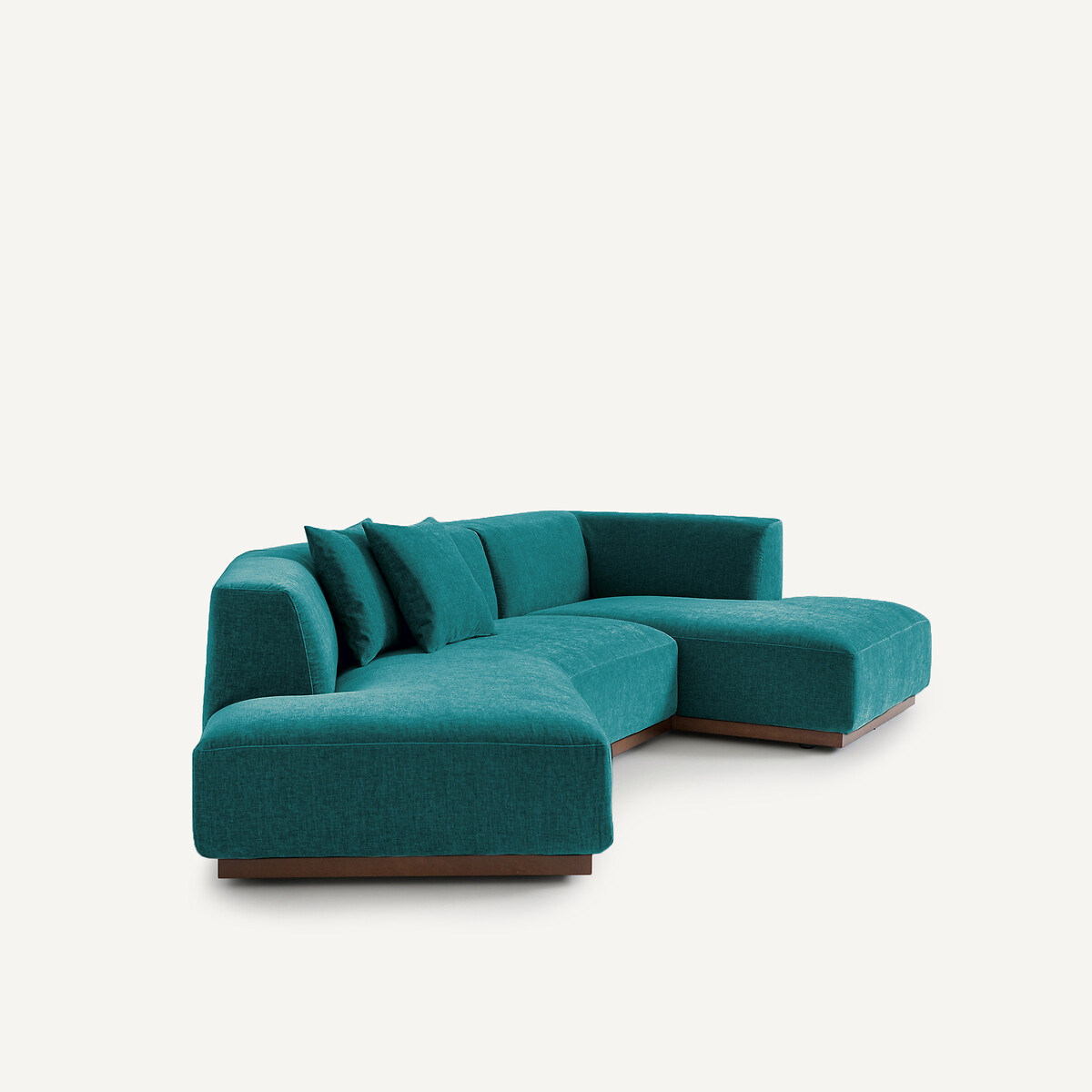 AM.PM<br>Sofá de canto direito em veludo chenille, Jacopo