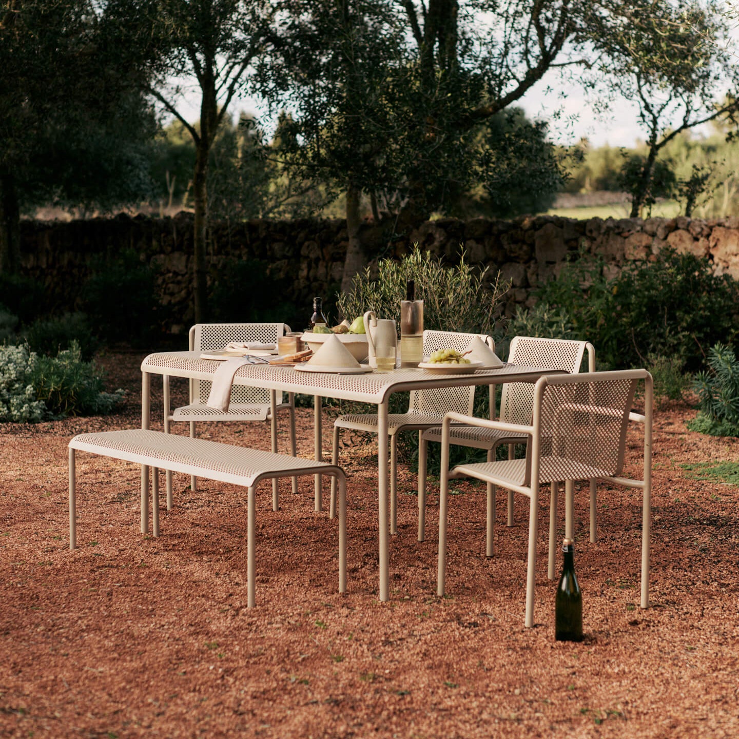 Ferm Living Dapple Tuintafel B 160 x D 90 cm - Cashmere