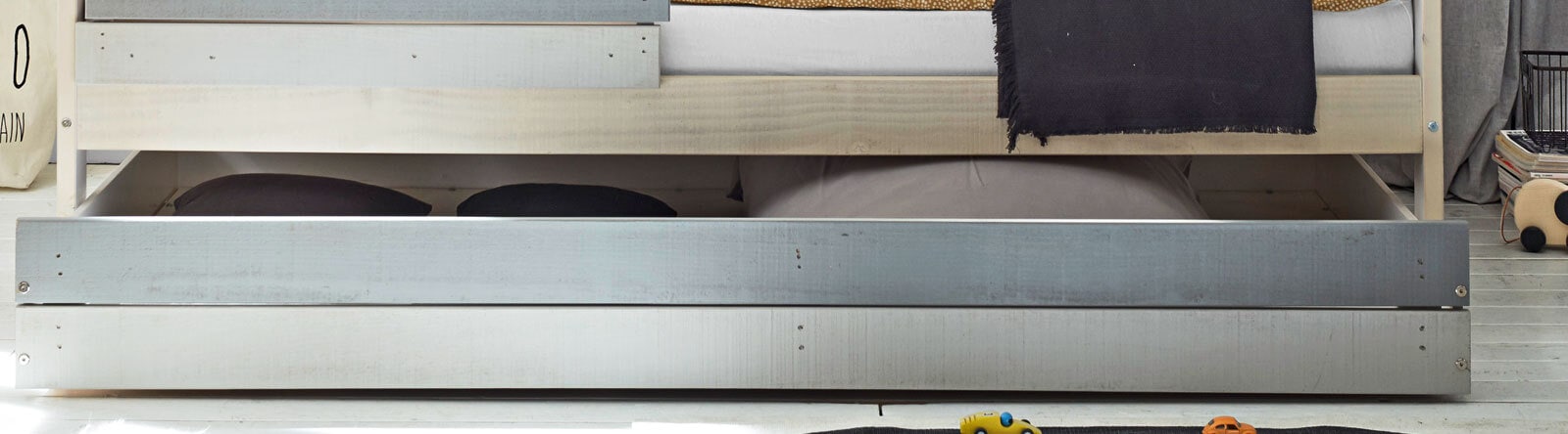 Tandemliege für Hausbett Wood Beige/Grau