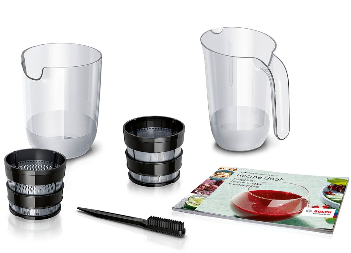 Extrator de suco lento VitaExtract 150W, branco e preto, MESM500W