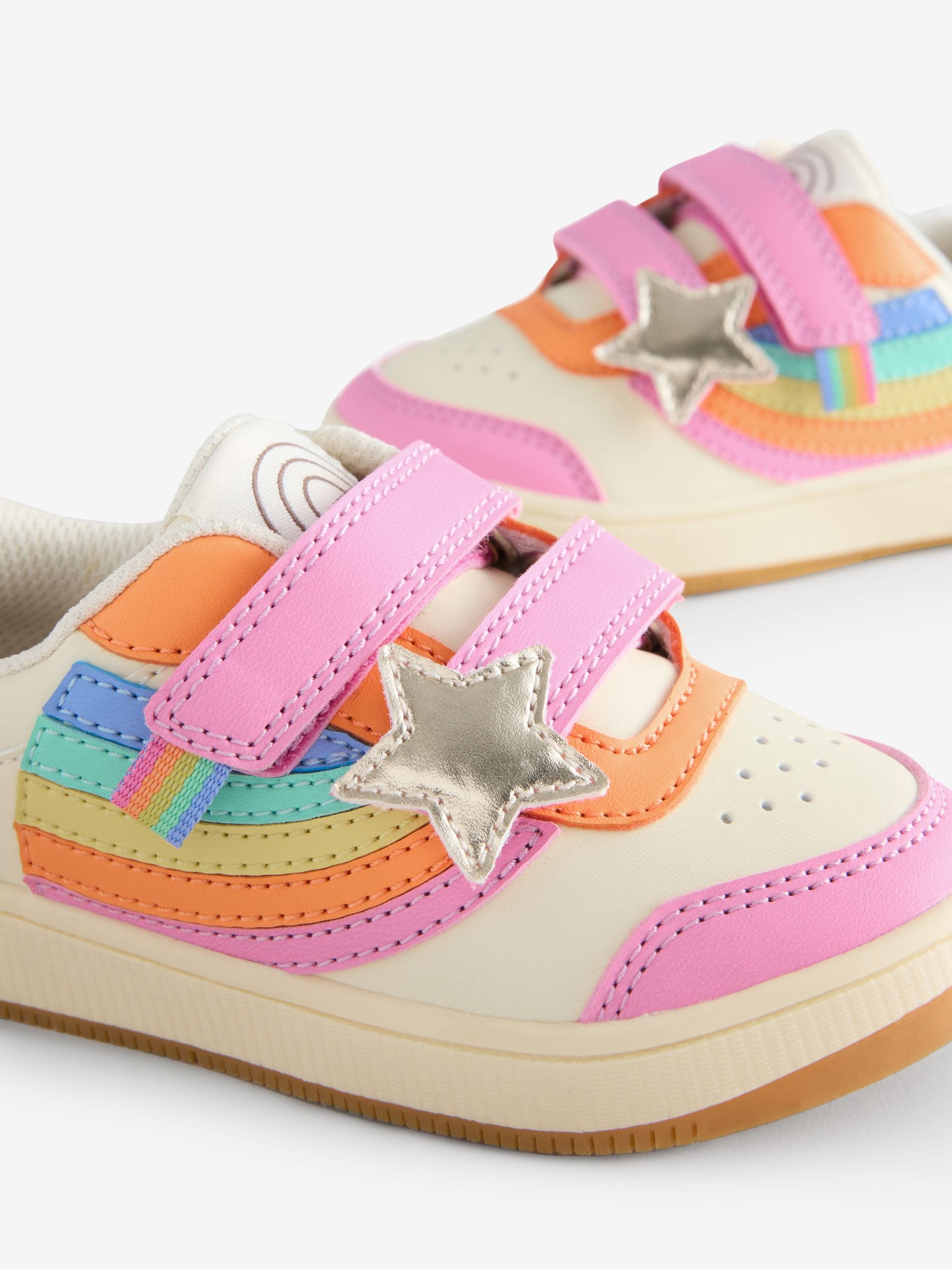 Little Bird by Jools Oliver - Lage sneakers met pastelkleurige regenboogster