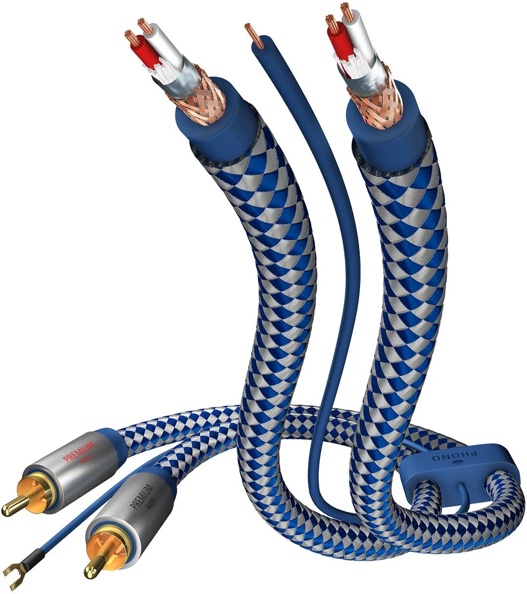 Inakustik Premium phono Cable (2 x 0,75 m) Câbles phono