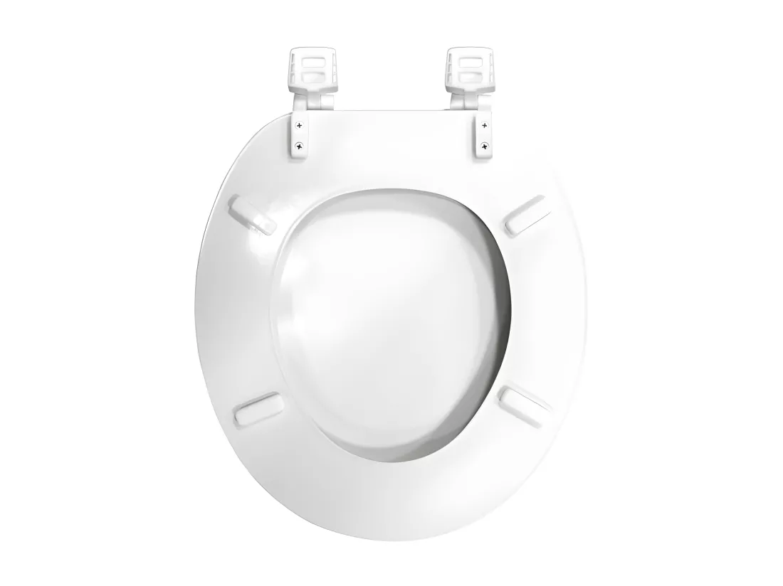 Abattant WC 37 x 47 cm Vitamine Blanc - MDF