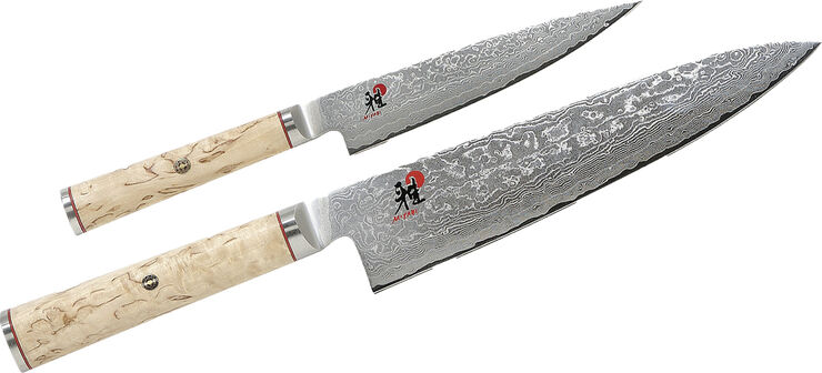 MIYABI 5000 MCD Knivsæt 2 dele Brun