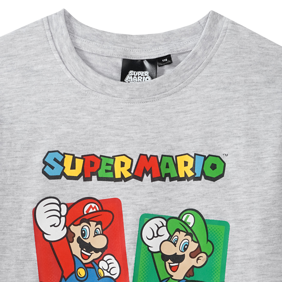 Topolino Super Mario T-Shirt mit Print hellgrau