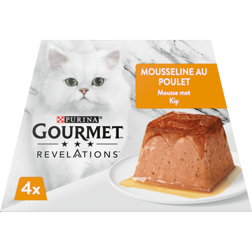 Gourmet Revelations Mousse Kattenvoer nat met Kip 4 x 57g