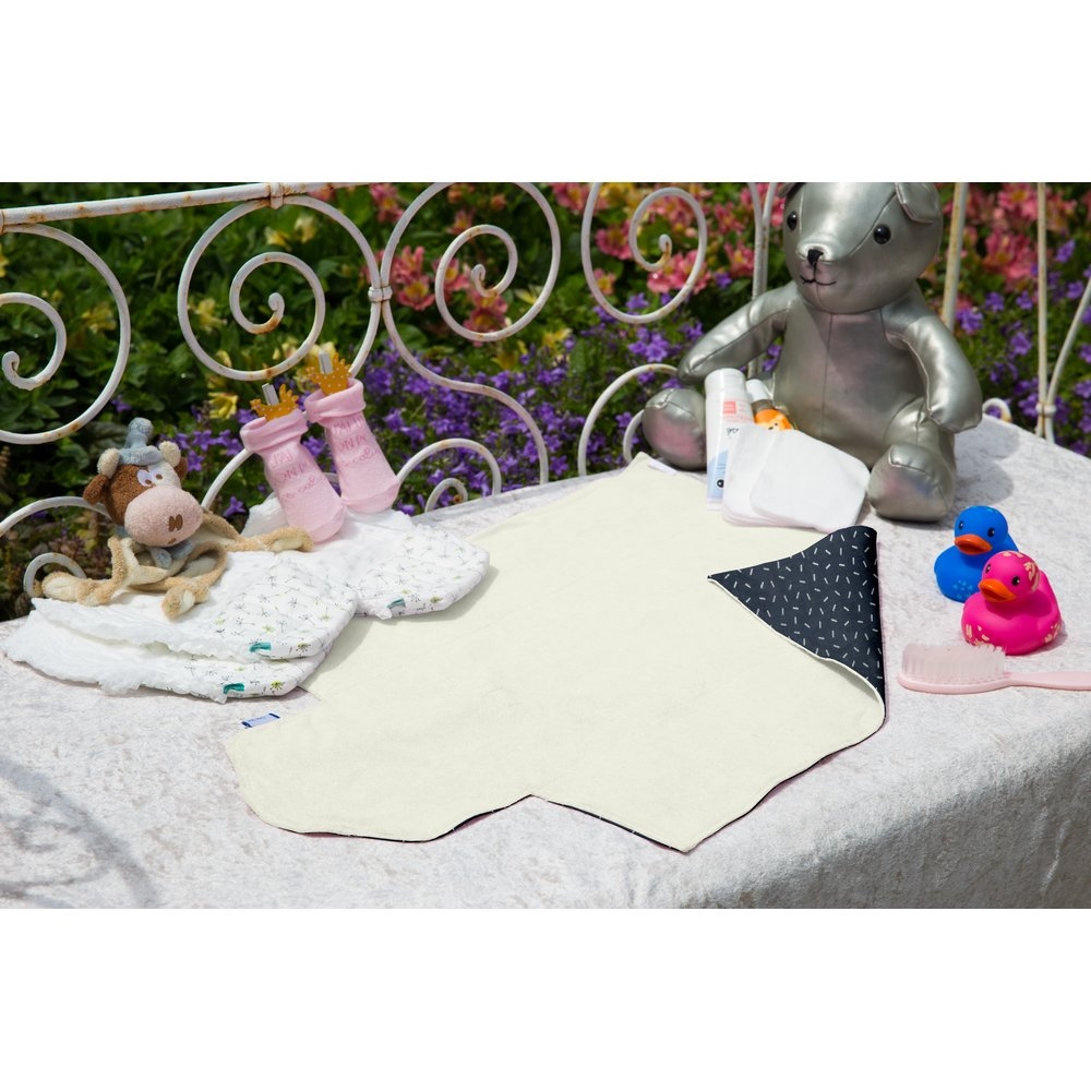 Tapis À Langer Paille Argent Jean