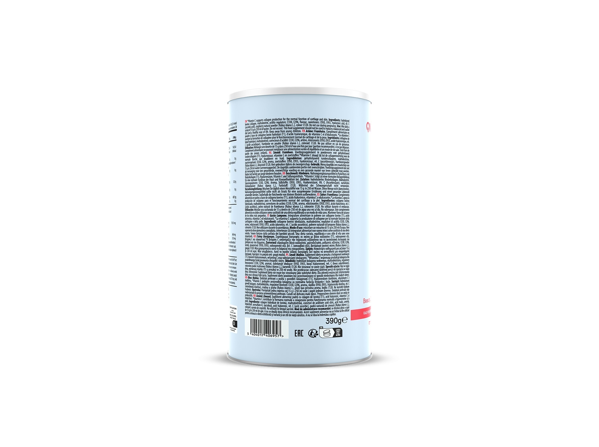 SUPLEMENTO COLAGÃNIO QNT FRAMBOESA 390GR