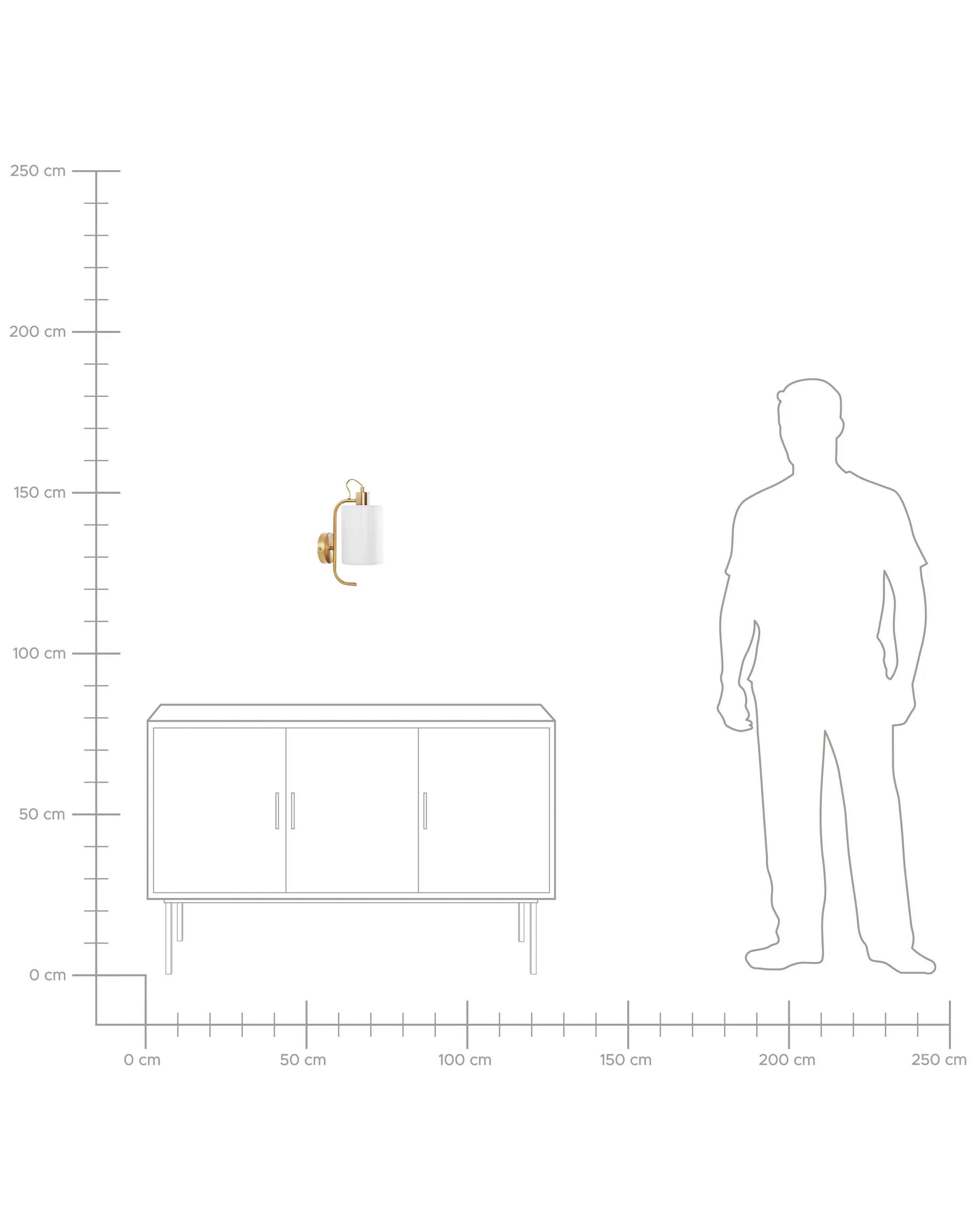 Wandlamp LIBERIA Metaal Koper