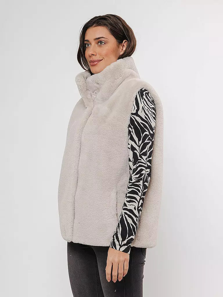 RINO&PELLE Gilet in Felloptik LISON creme