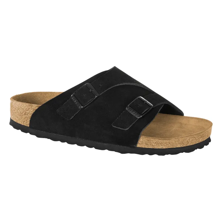 BIRKENSTOCK Sandales Zürich Chaussant Etroit | Noir