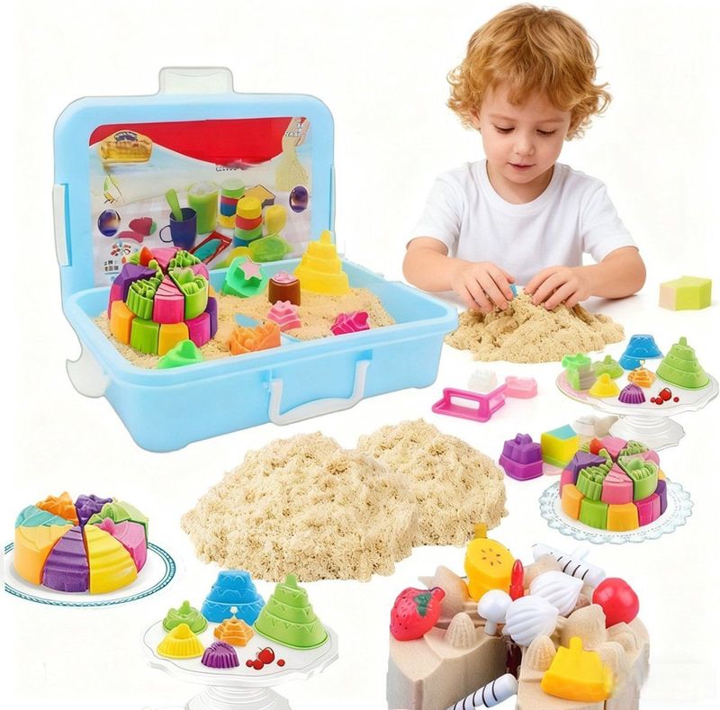 Zand - Zand Set - Speelzand - 1000g - Inclusief 21 Stuks Gereedschap