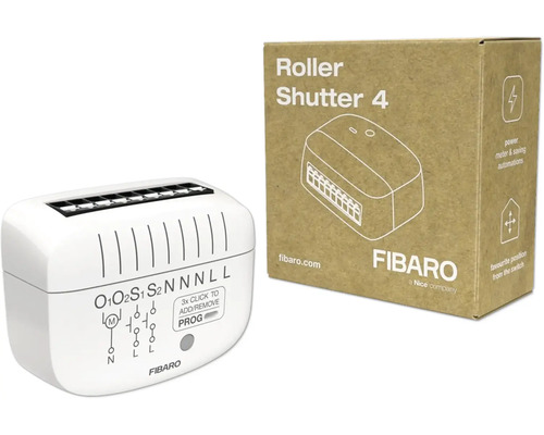 FIBARO Roller Shutter 4 Z-Wave geschikt voor rolluiken/jaloezieën - Compatibel met SMART HOME van hornbach