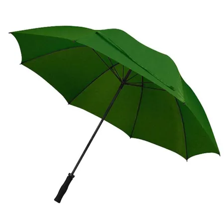 Macma Großer Regenschirm mit angenehmem Softgriff, dunkelgrün