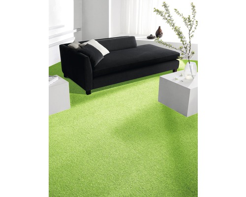 Velours tapijt Verona, kleur 120 groen, 400 cm breed (per meter verkocht)