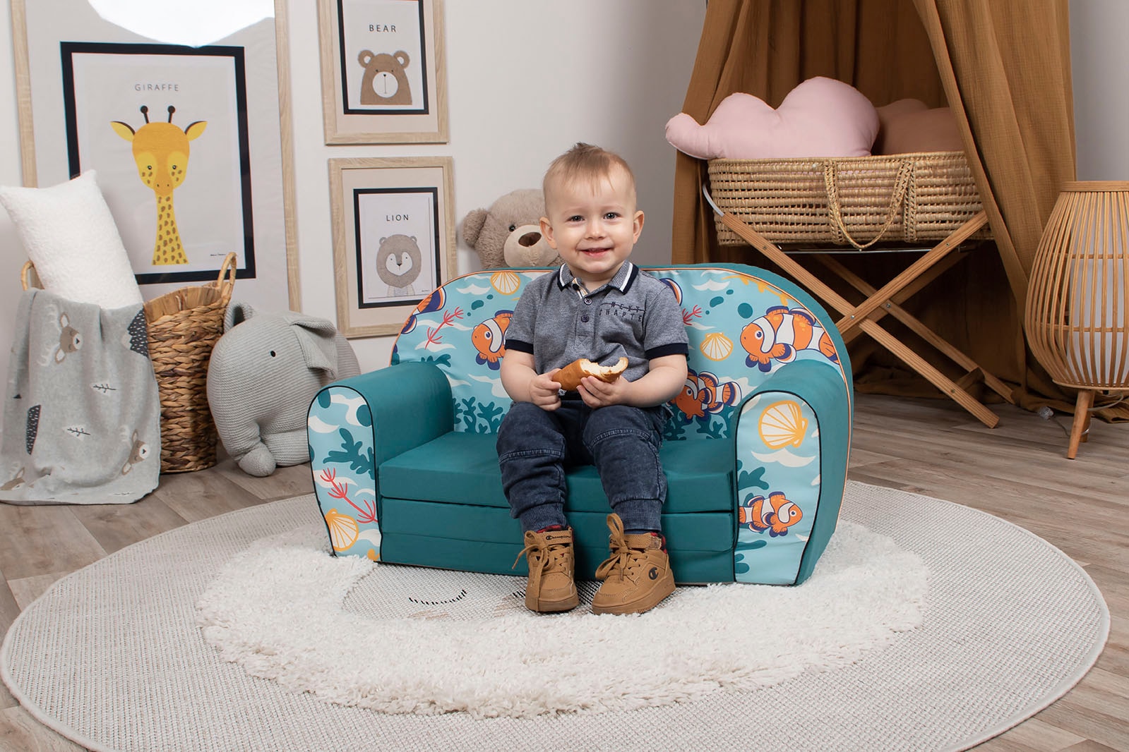 Knorrtoys® Sofa »Clownfish« für Kinder; Made in Europe