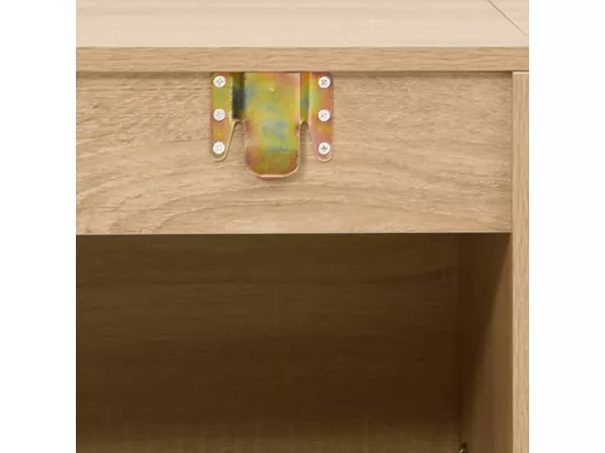 Ensemble de meubles salle de bain 2 pcs chêne bois d'ingénierie