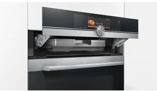 Siemens iQ700 HS658GXS1 - Ovn - med dampfunktion - til indbygning - niche - bredde: 56 cm - dybde: 55 cm - højde: 58.5 cm - med selv-rengøring - Klasse A  - rustfrit stål