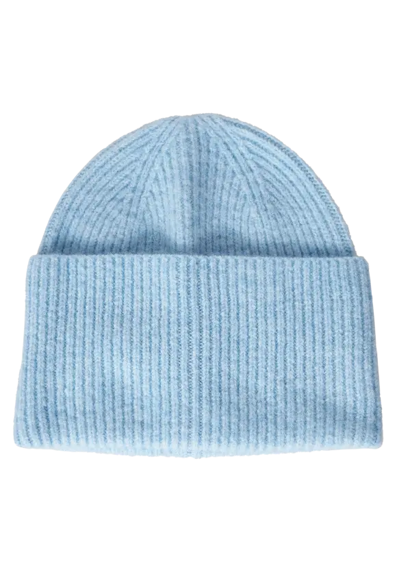Beanie in Melangeoptik - light aquamarine blue mel.
