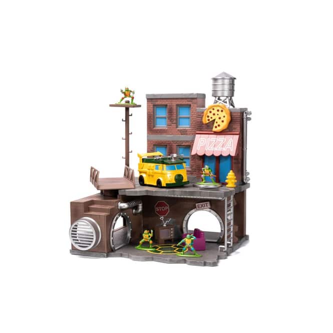 Teenage Mutant Ninja Turtles - Nano Scene - Spielset - Höhle